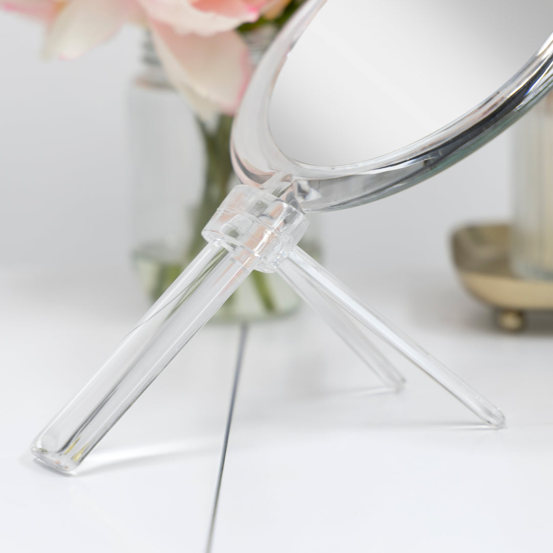 Handheld Mirror for Makeup with Magnifications & Stand
