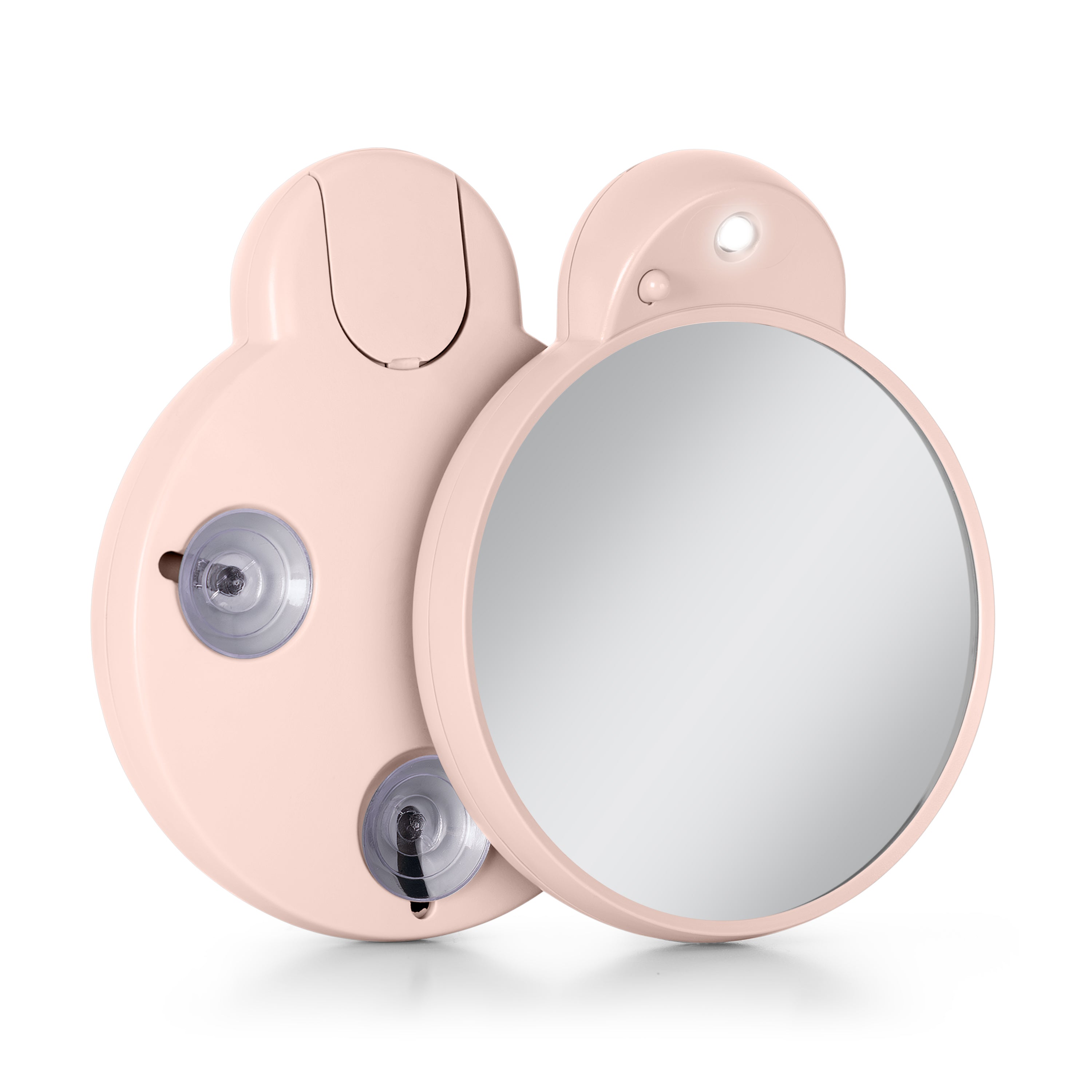 Zadro LED Compact Mirrors w/ Magnification & Retractable Suction Cups
