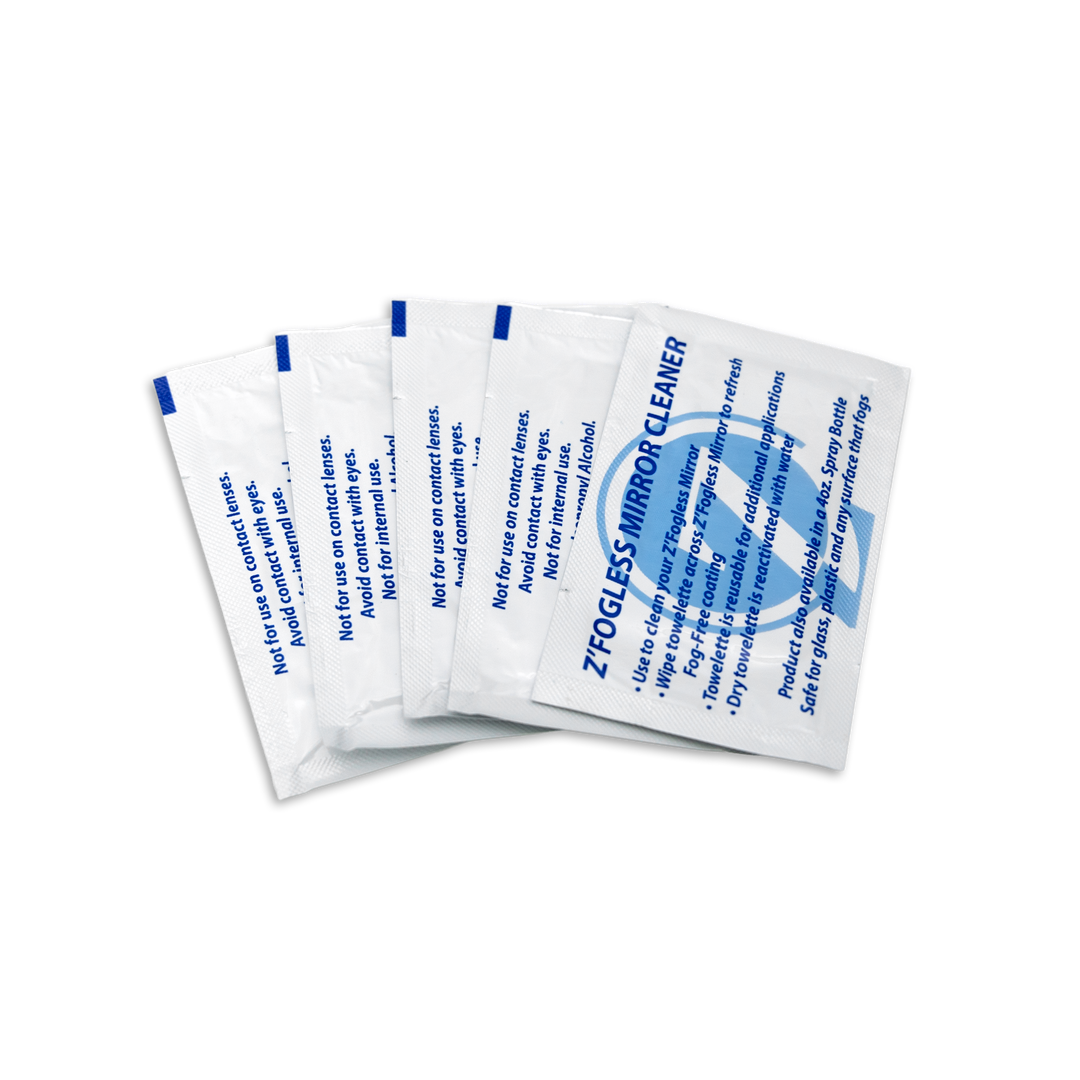 Anti Fog Mirror Cleaning Wipes - Multipacks