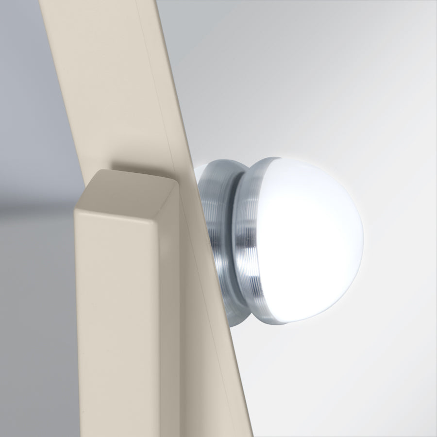 Scalloped Edge Hollywood LED Vanity Mirror