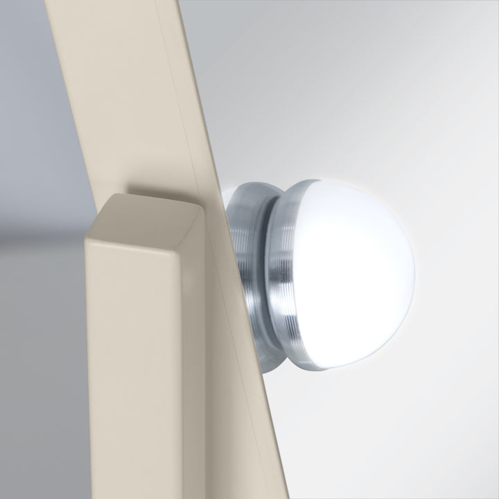 Scalloped Edge Hollywood LED Vanity Mirror