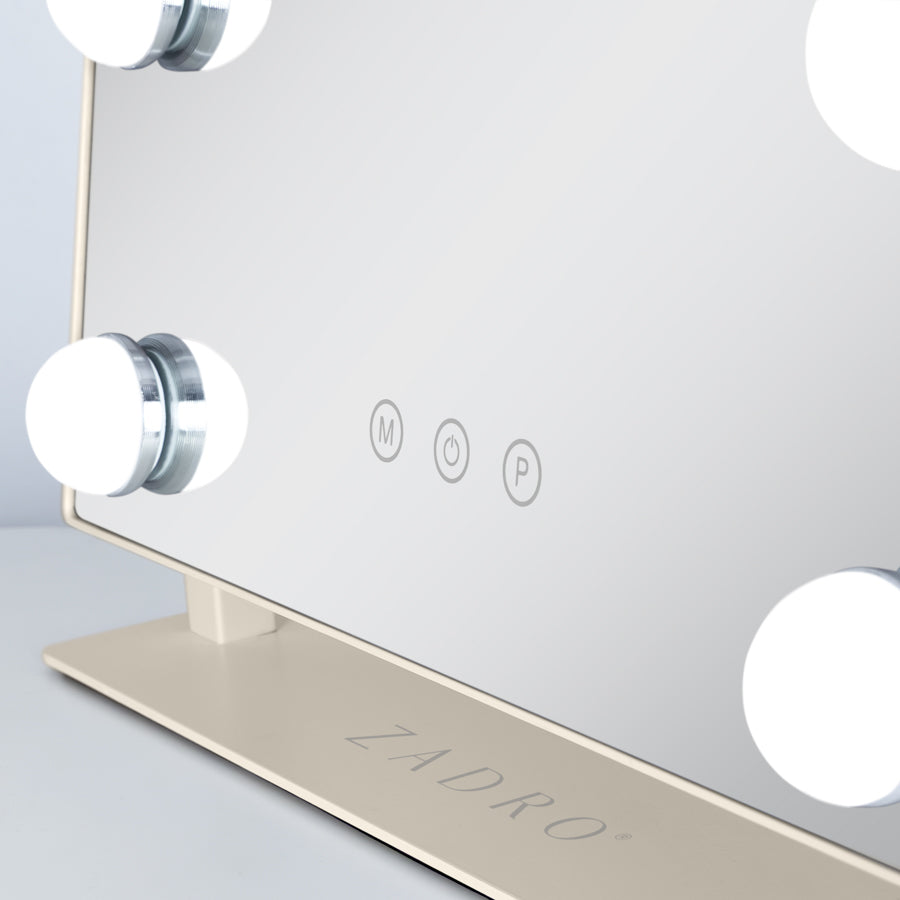 Scalloped Edge Hollywood LED Vanity Mirror