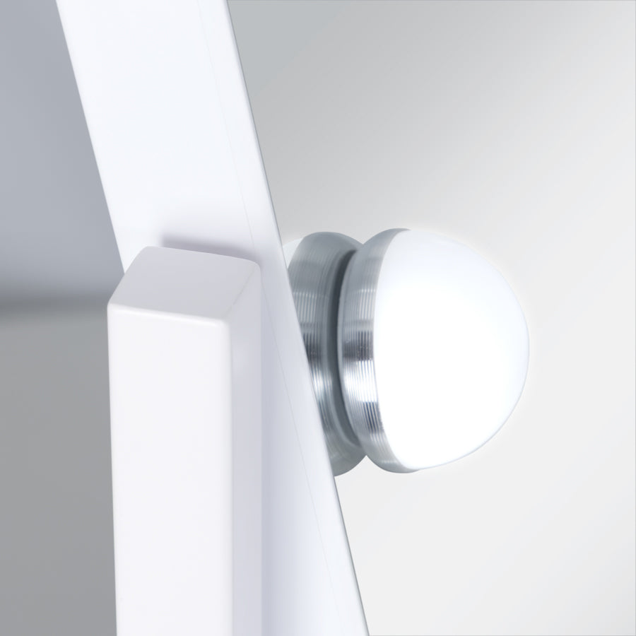 Scalloped Edge Hollywood LED Vanity Mirror