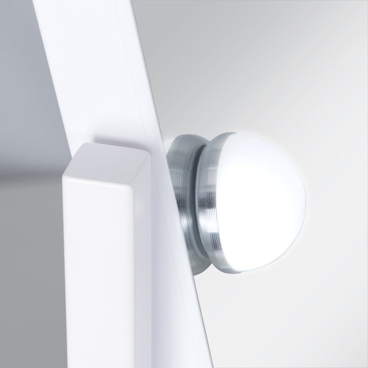 Scalloped Edge Hollywood LED Vanity Mirror