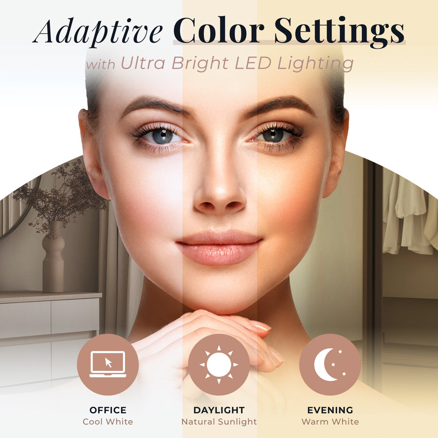 Scalloped Edge Hollywood LED Vanity Mirror