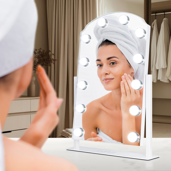 Scalloped Edge Hollywood LED Vanity Mirror