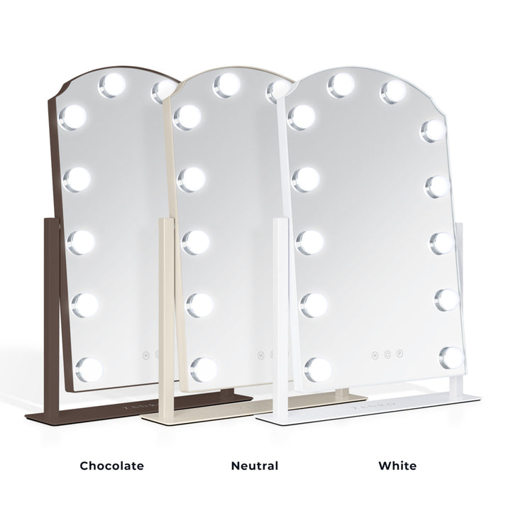 Scalloped Edge Hollywood LED Vanity Mirror