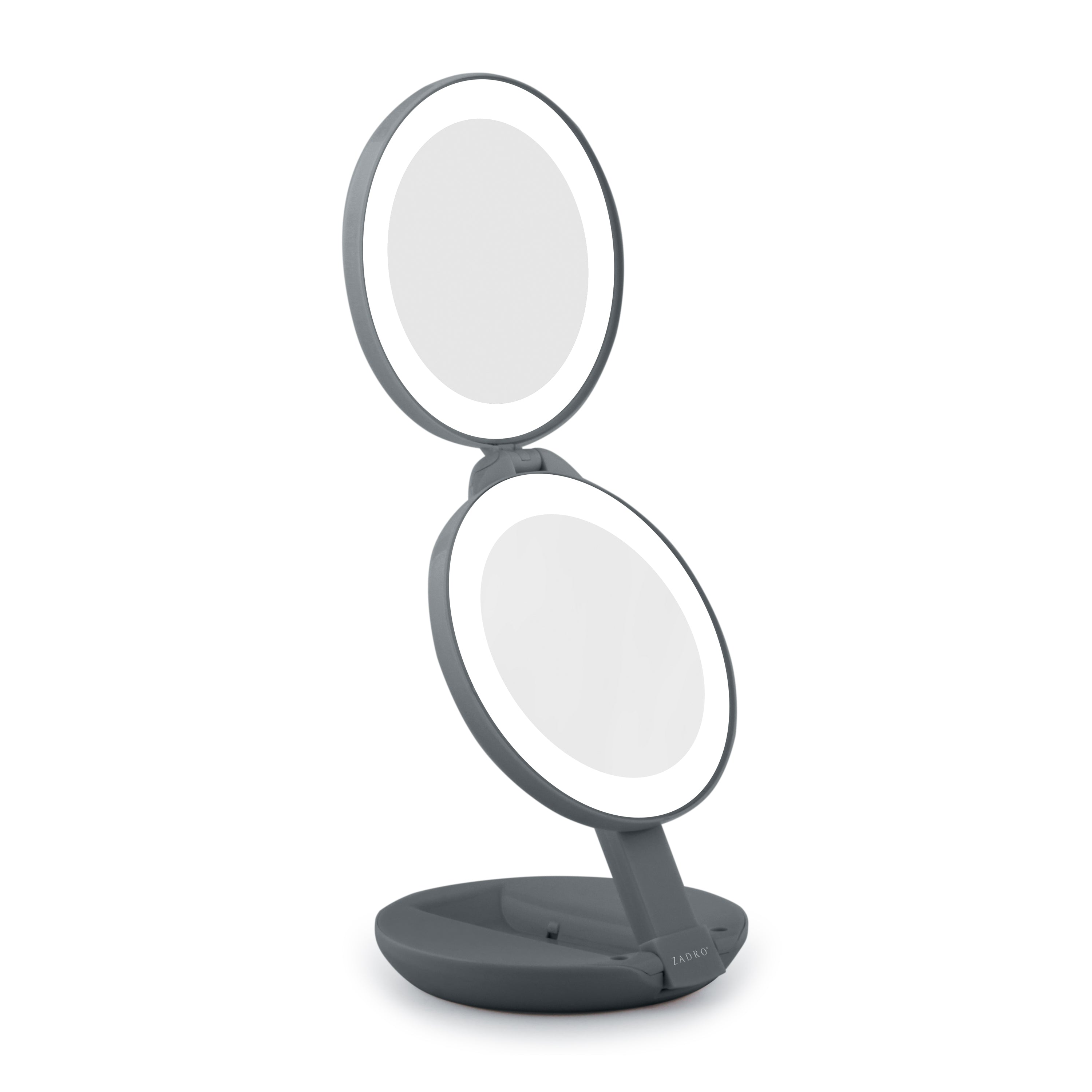 Zadro LED Lighted Travel Mirrors for Makeup w/ Magnification & Compact