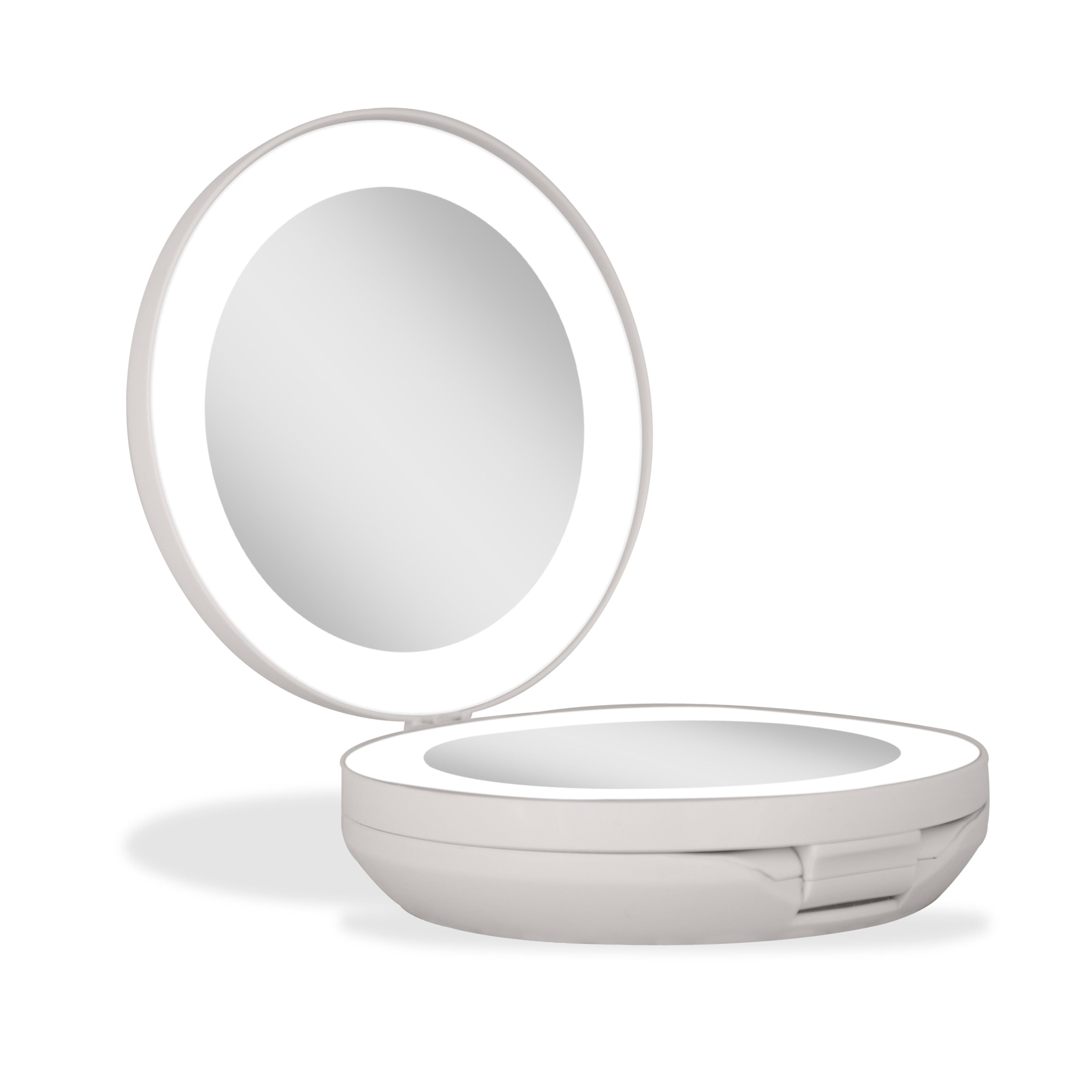 Zadro LED Lighted Travel Mirrors for Makeup w/ Magnification & Compact