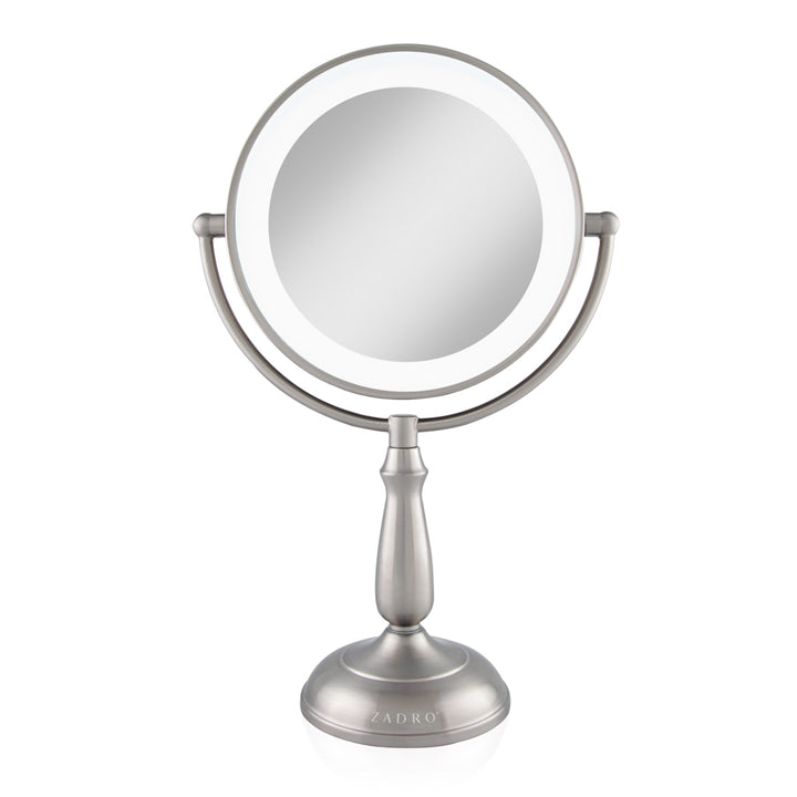 Lighted Makeup Mirror with Magnification & Touch Base