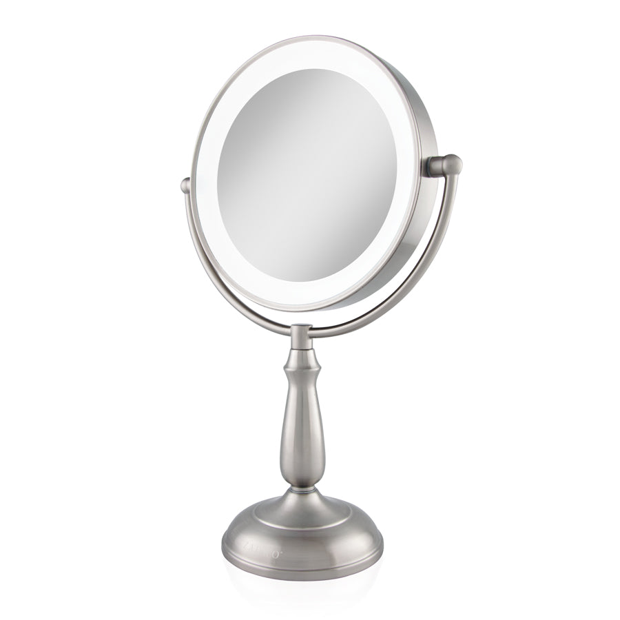 Lighted Makeup Mirror with Magnification & Touch Base