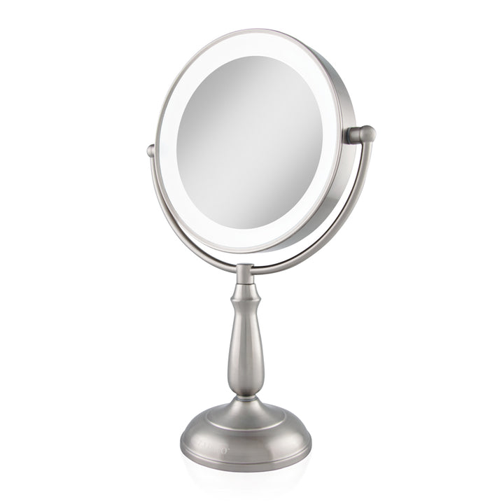 Lighted Makeup Mirror with Magnification & Touch Base