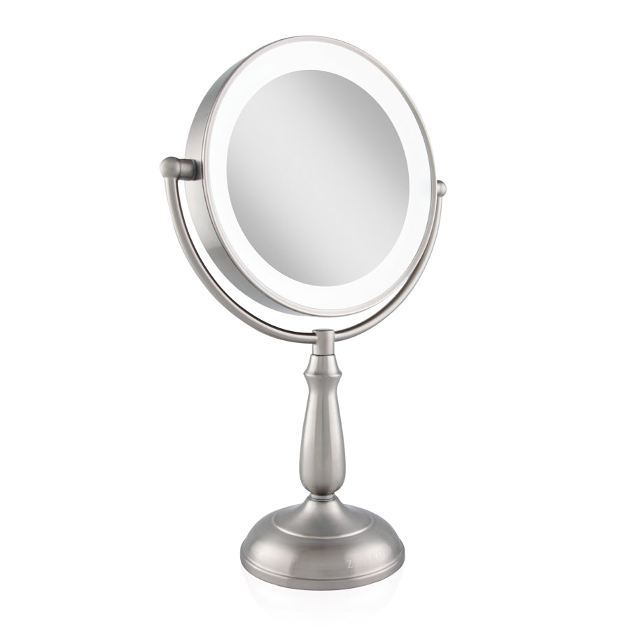 Lighted Makeup Mirror with Magnification & Touch Base