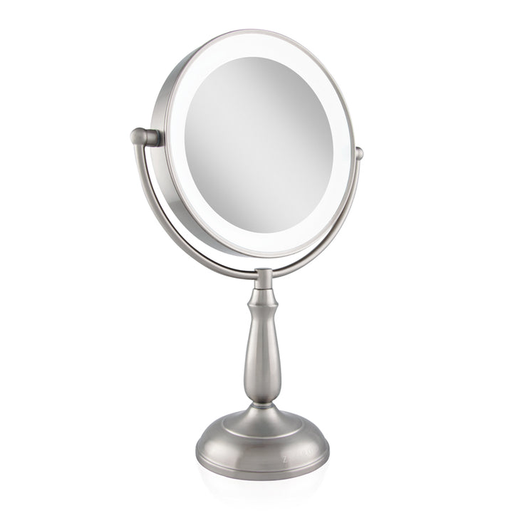 Lighted Makeup Mirror with Magnification & Touch Base