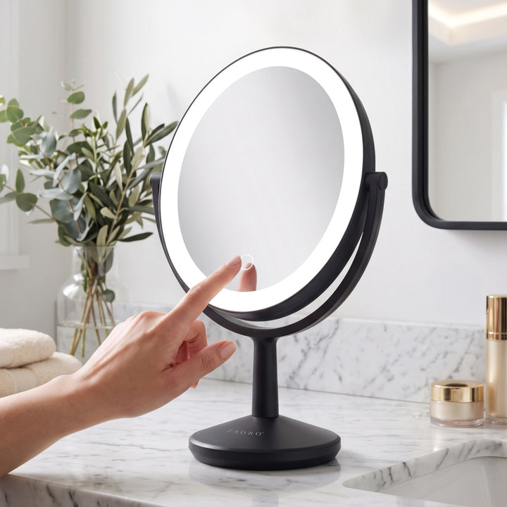 Huntington LED Makeup Mirror with Magnification & USB-C Rechargeable Device Port