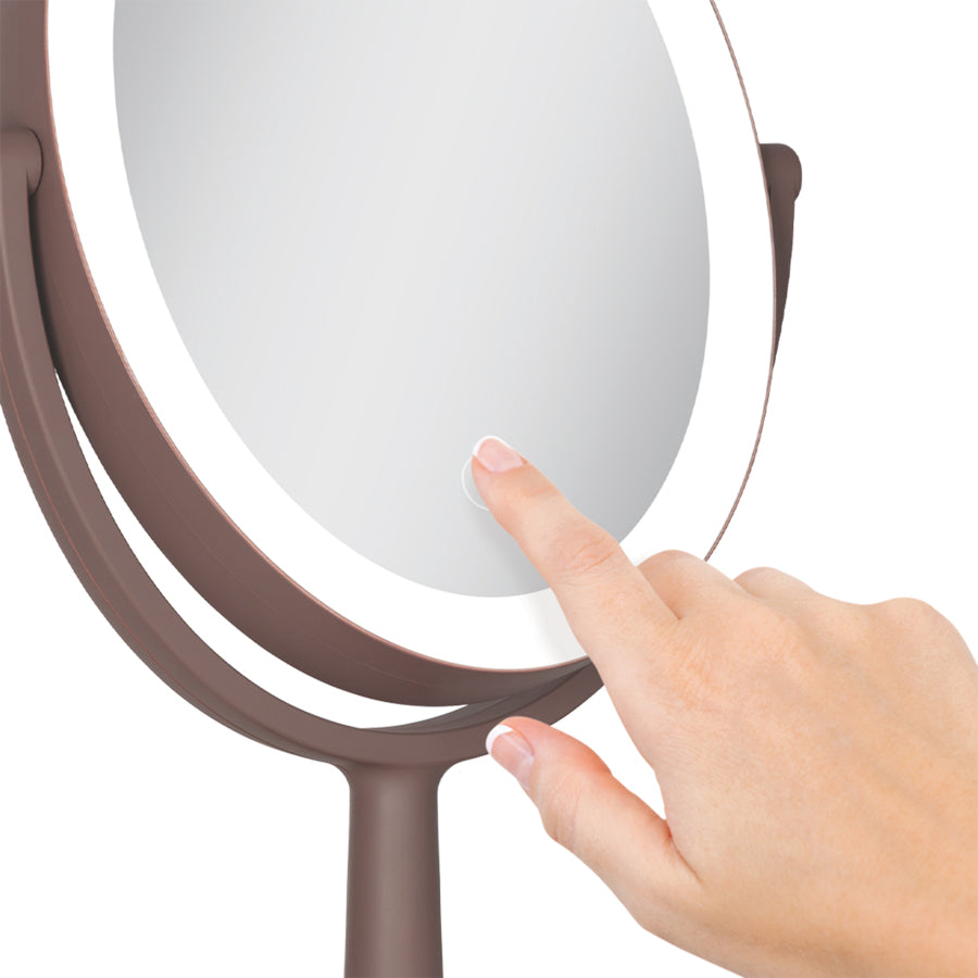 Huntington LED Makeup Mirror with Magnification & USB-C Rechargeable Device Port