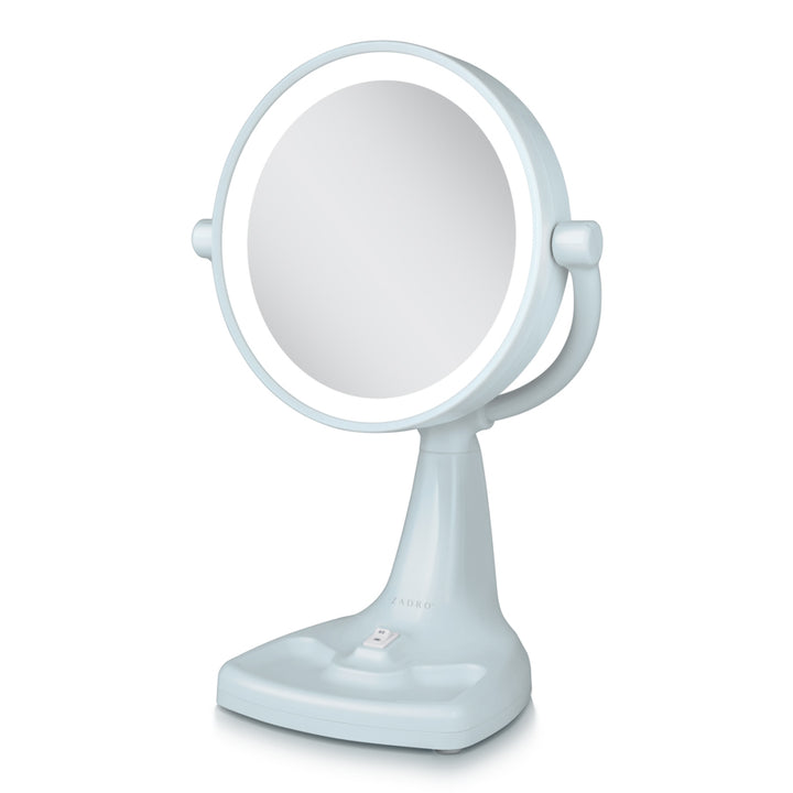 Max Bright Lighted Makeup Mirror with Magnification & Storage Tray