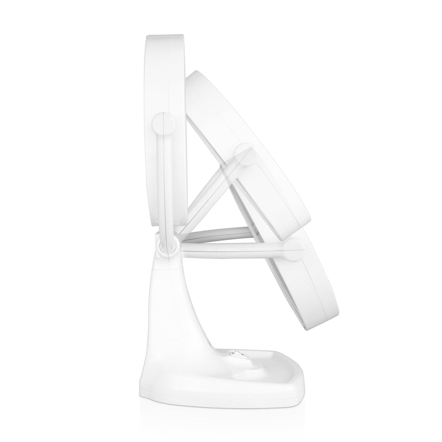 Max Bright Lighted Makeup Mirror with Magnification & Storage Tray