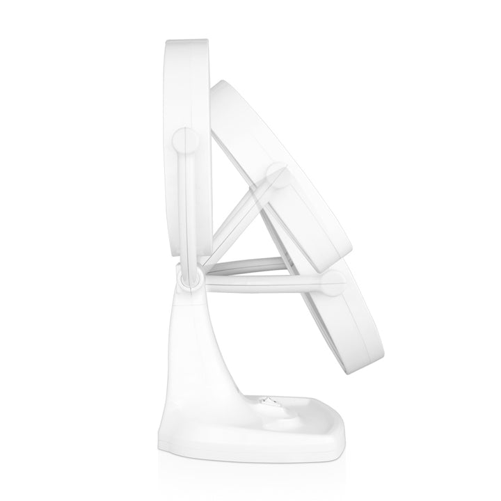 Max Bright Lighted Makeup Mirror with Magnification & Storage Tray