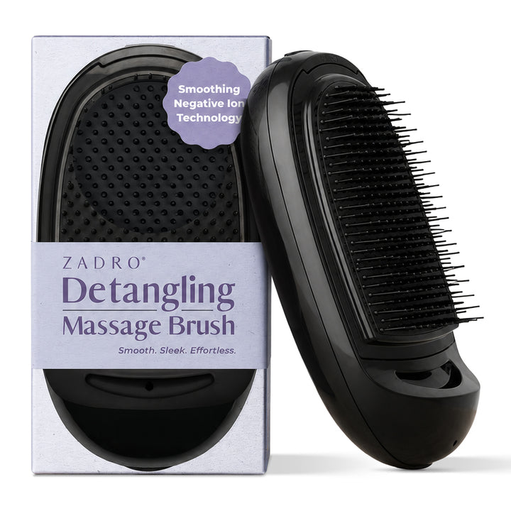 Detangling Massage Hairbrush with Smoothing Negative Ion Technology