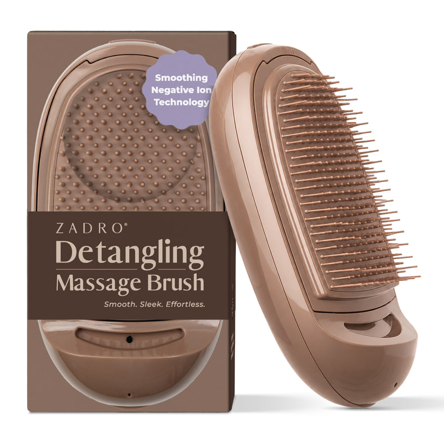 Detangling Massage Hairbrush with Smoothing Negative Ion Technology
