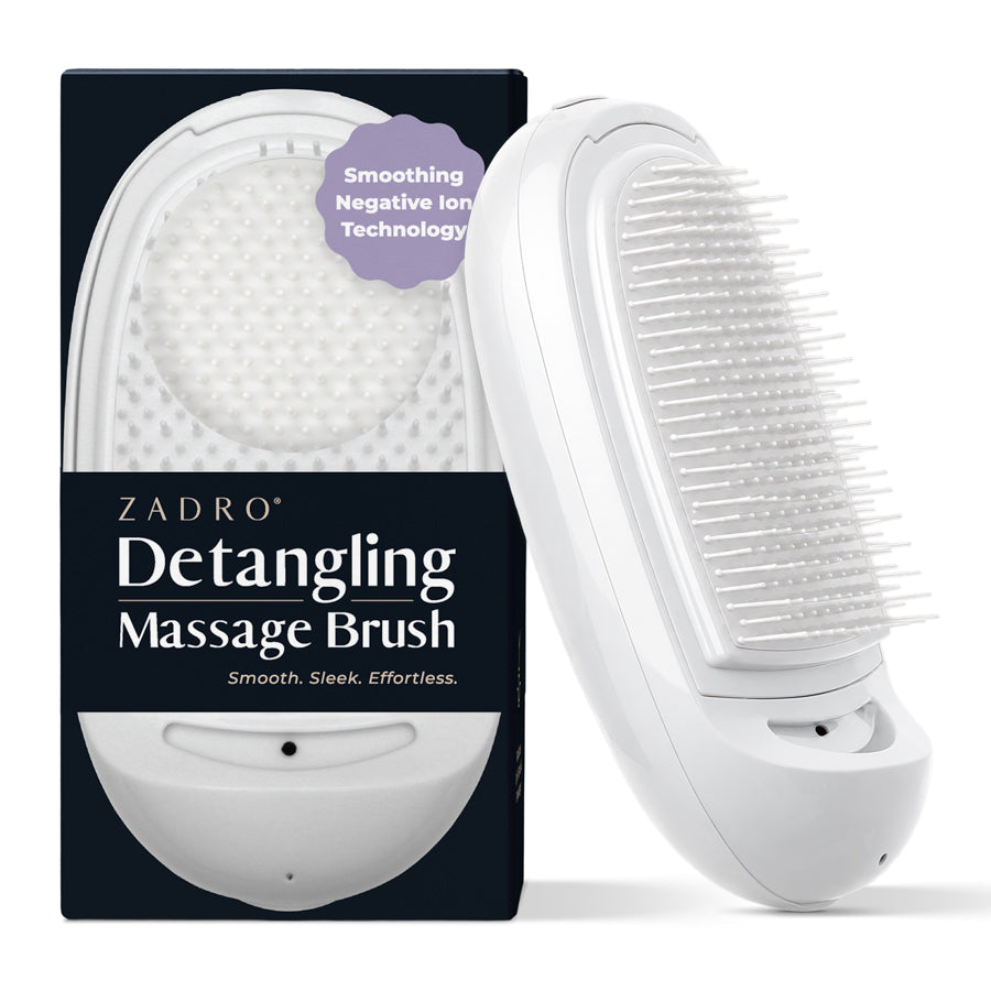 Detangling Massage Hairbrush with Smoothing Negative Ion Technology