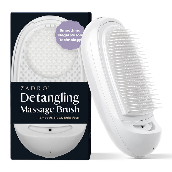 Detangling Massage Hairbrush with Smoothing Negative Ion Technology