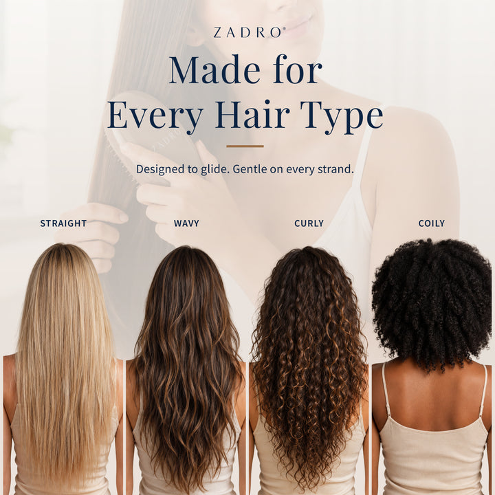 Detangling Massage Hairbrush with Smoothing Negative Ion Technology