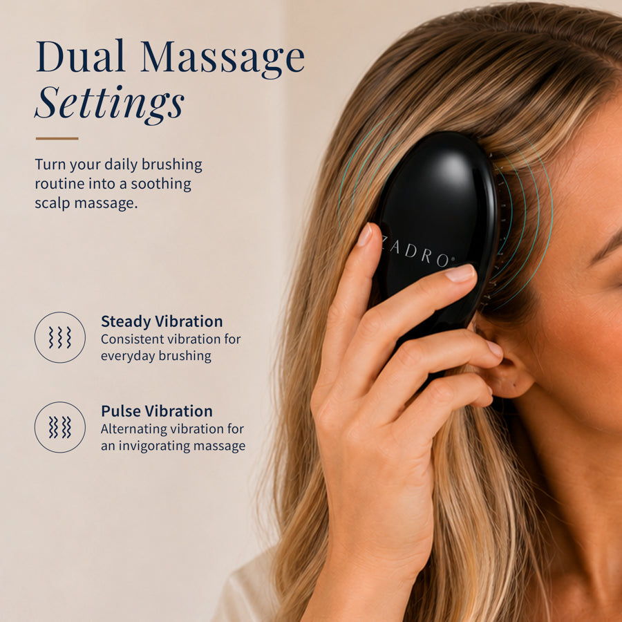 Detangling Massage Hairbrush with Smoothing Negative Ion Technology