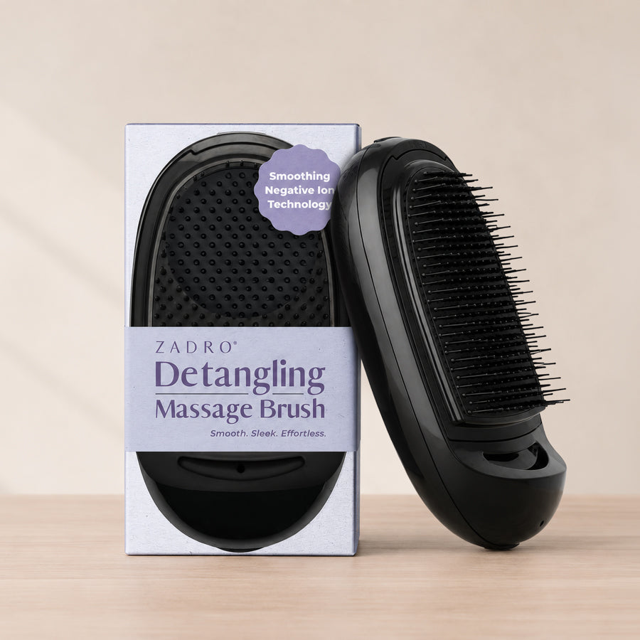 Detangling Massage Hairbrush with Smoothing Negative Ion Technology