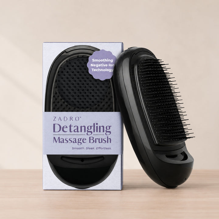 Detangling Massage Hairbrush with Smoothing Negative Ion Technology
