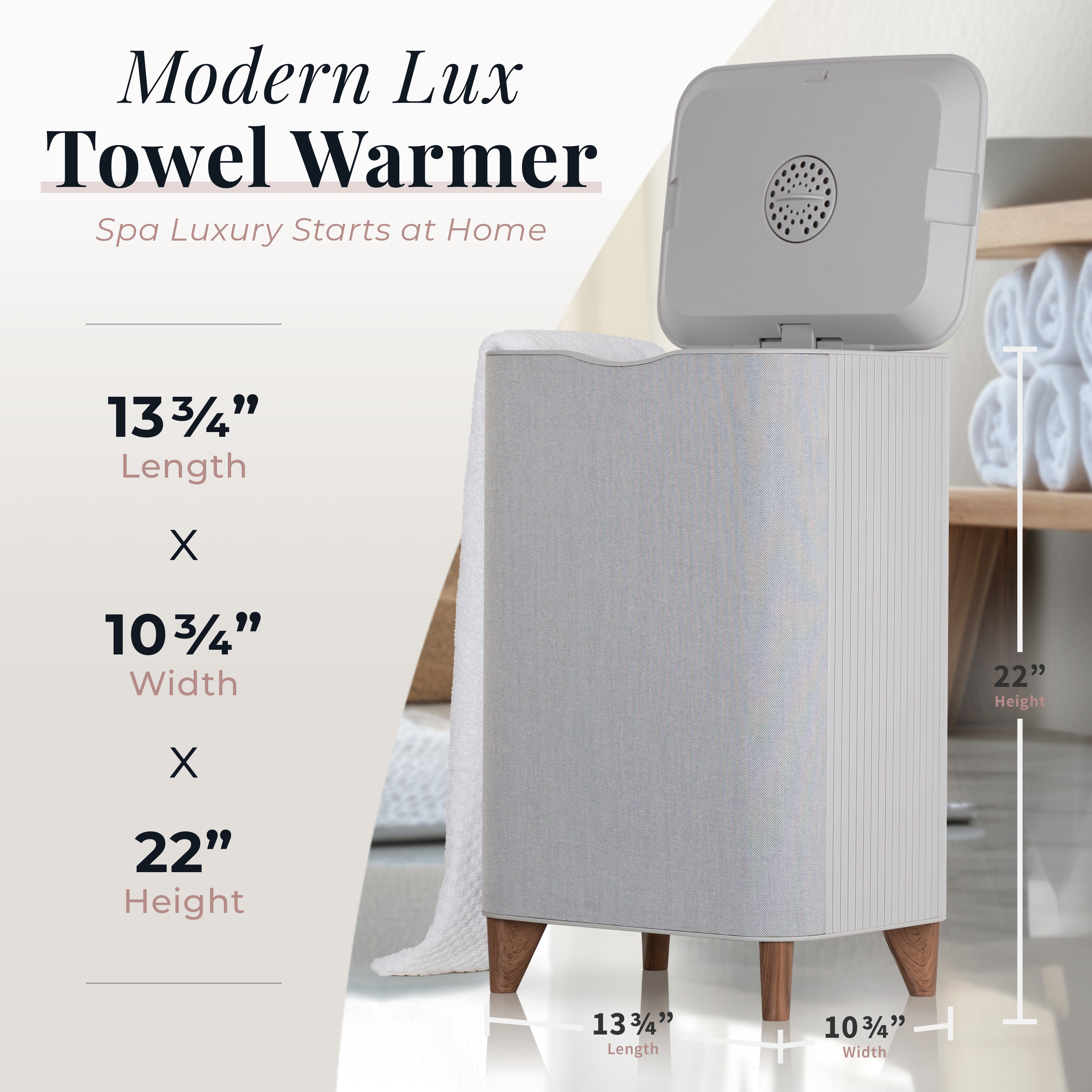Zadro Modern Lux Towel Warmer Electric Bucket-Style 24-Liter Zadro Modern Lux Towel Warmer Electric Bucket-Style 24-Liter