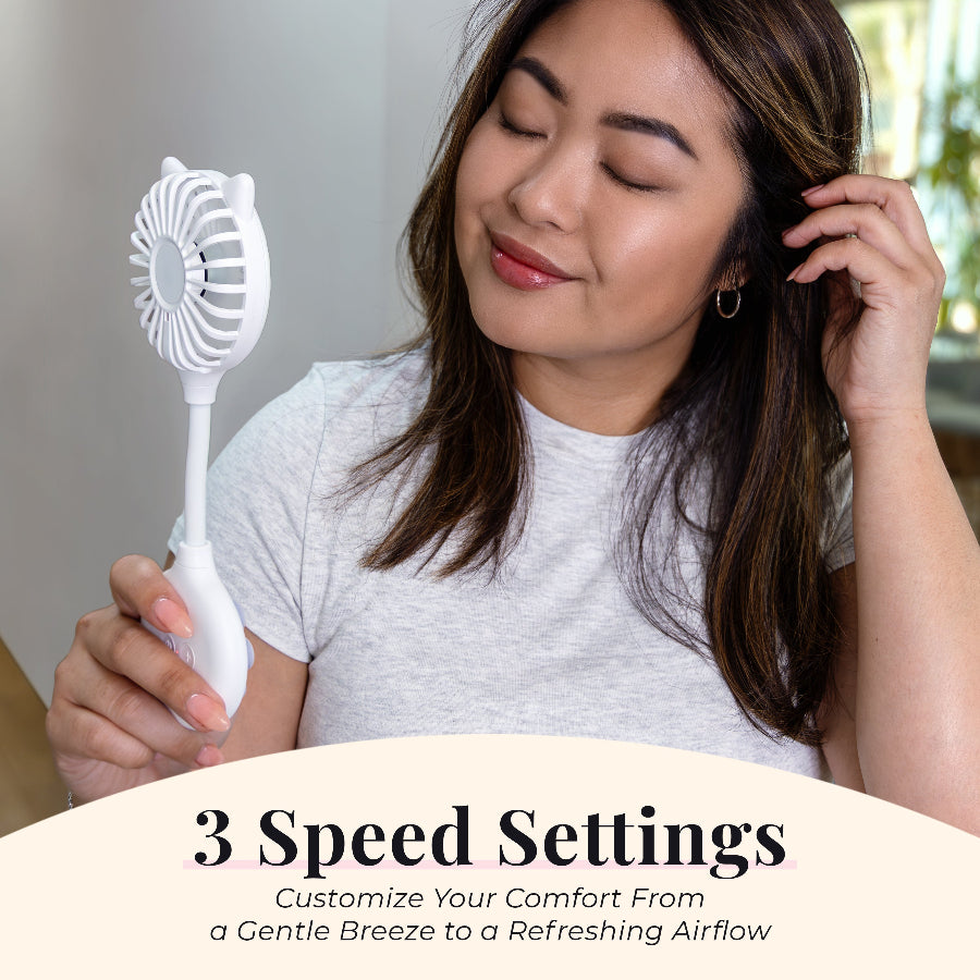 Hands-Free Cat Ear Beauty Fan