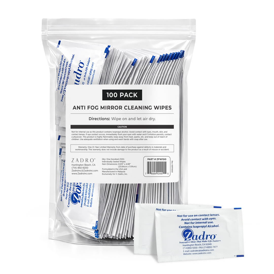 Anti Fog Mirror Cleaning Wipes - Multipacks