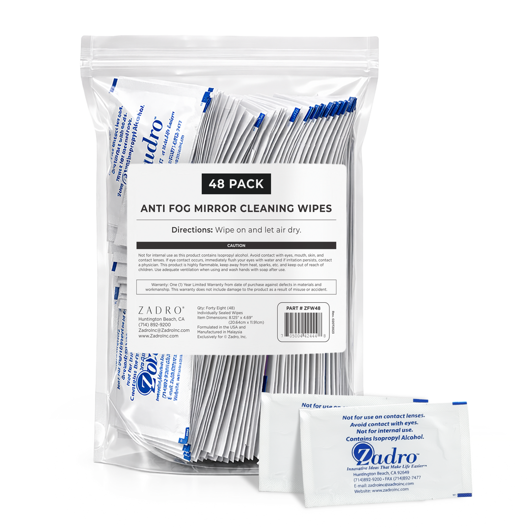 Anti Fog Mirror Cleaning Wipes - Multipacks