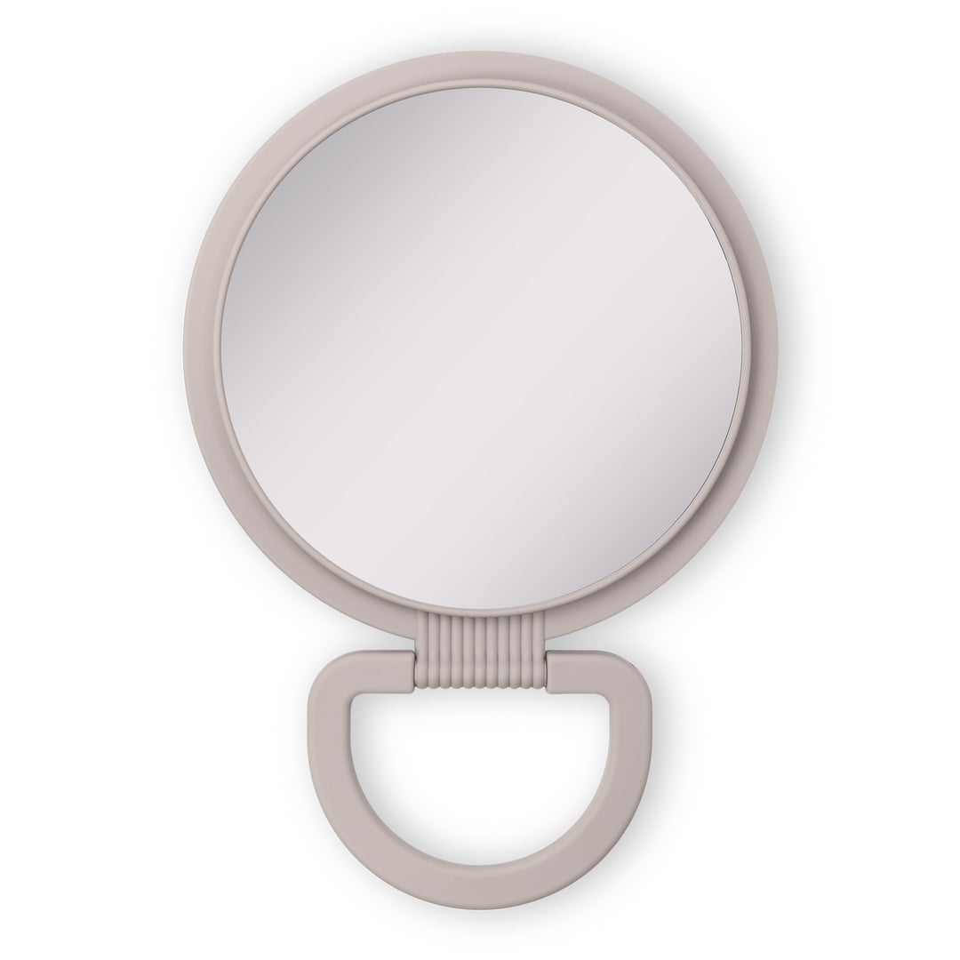 Hanging Handheld Mirror with Soft-Touch Handle, 1X/5X