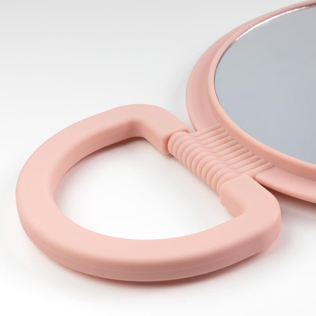 Hanging Handheld Mirror with Soft-Touch Handle, 1X/5X