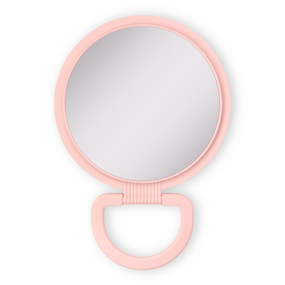 Hanging Handheld Mirror with Soft-Touch Handle, 1X/5X