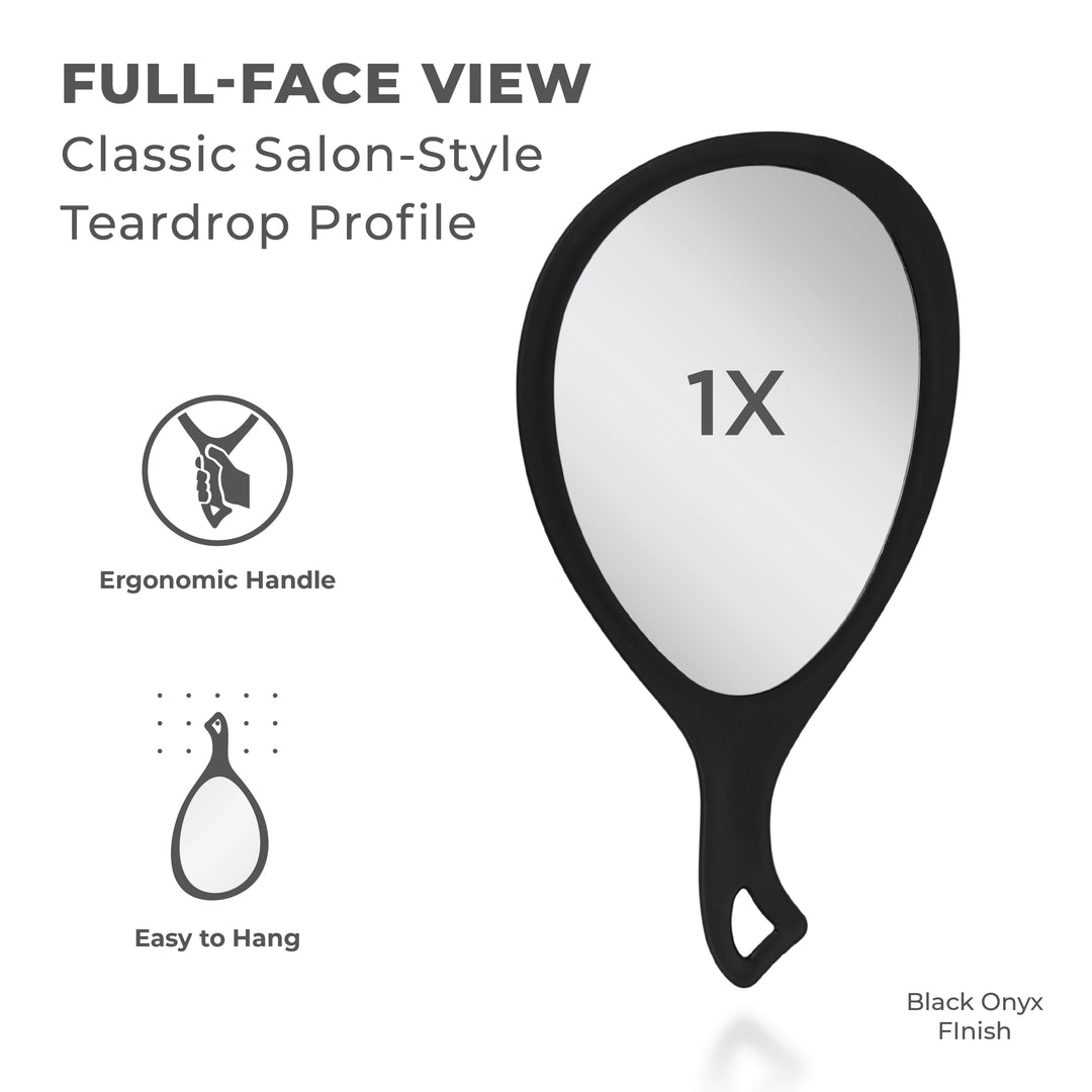 Medium Teardrop Handheld Mirror with Handle - Is Bundle Multipack - AMAZON