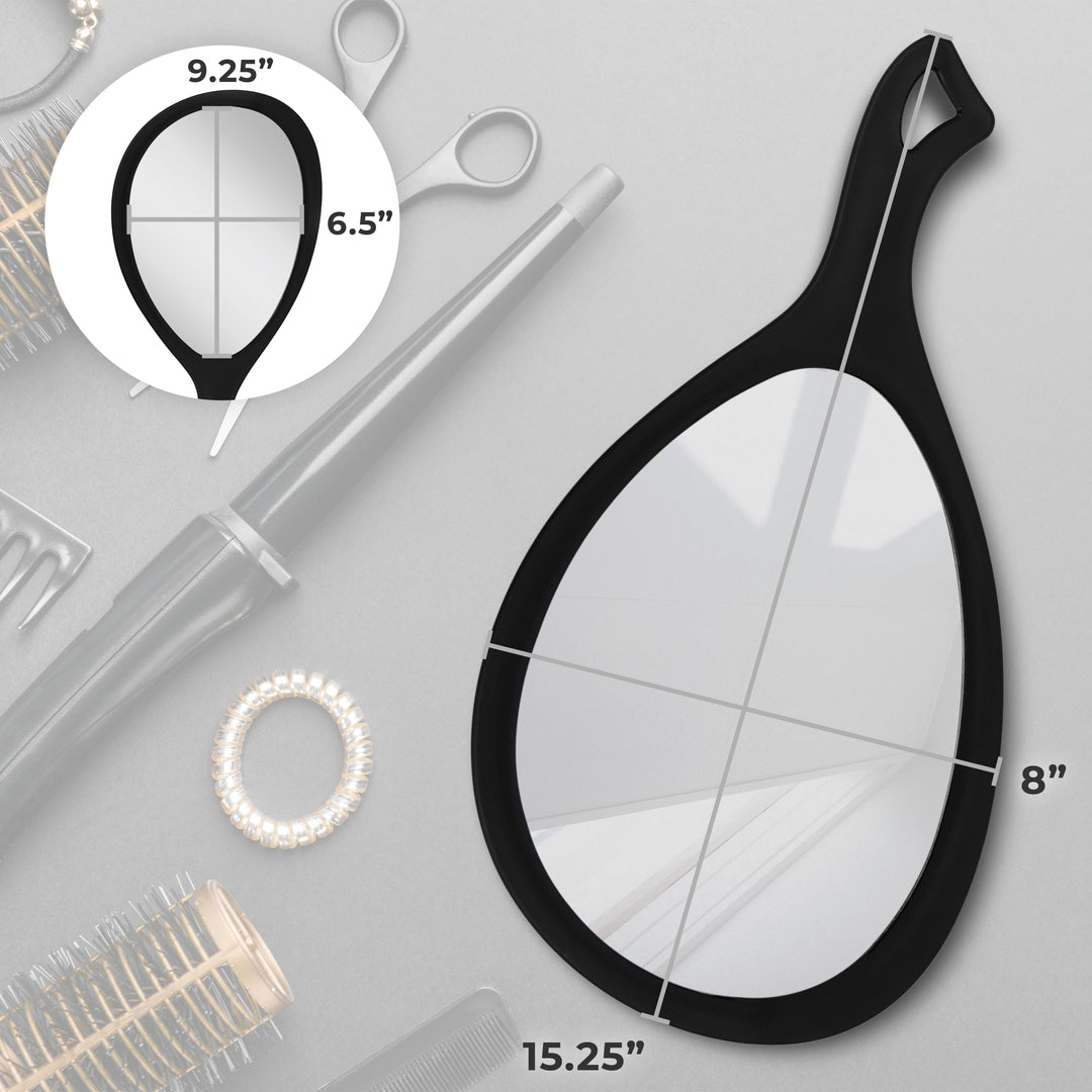 Medium Teardrop Handheld Mirror with Handle - Is Bundle Multipack - AMAZON