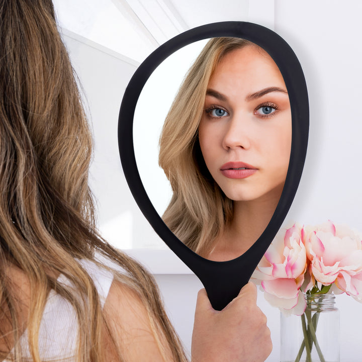 Medium Teardrop Handheld Mirror with Handle - Is Bundle Multipack - AMAZON