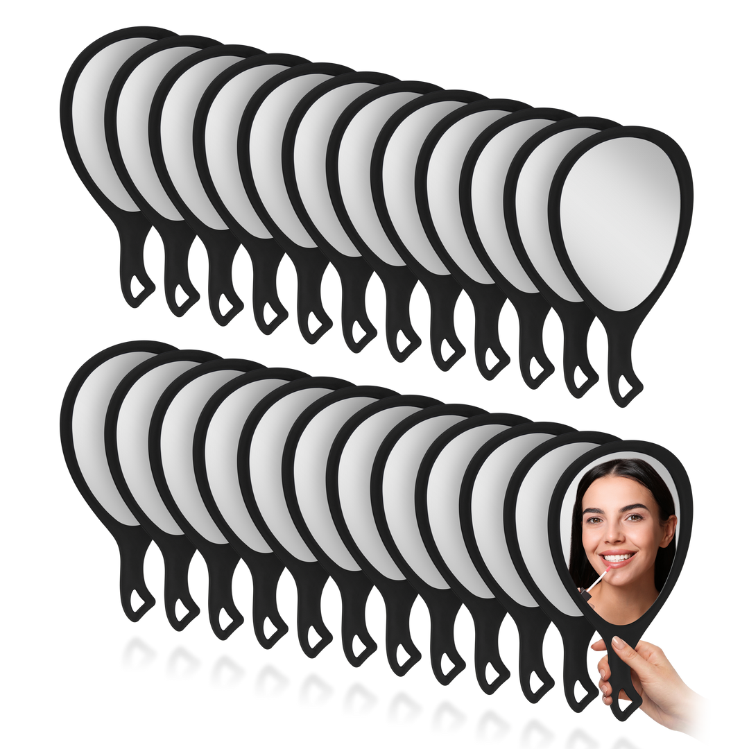 Medium Teardrop Handheld Mirror with Handle - Is Bundle Multipack - AMAZON