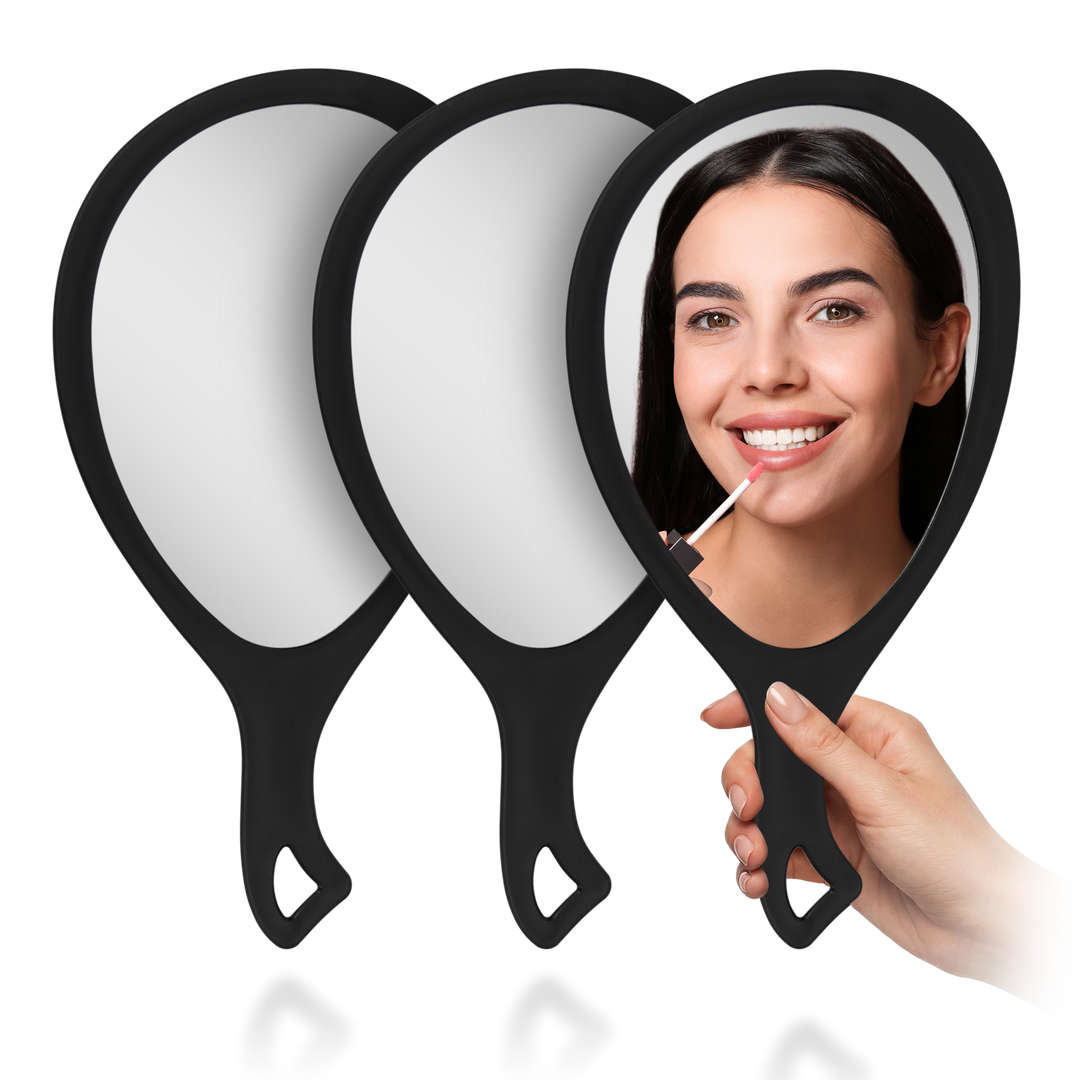 Medium Teardrop Handheld Mirror with Handle - Is Bundle Multipack - AMAZON