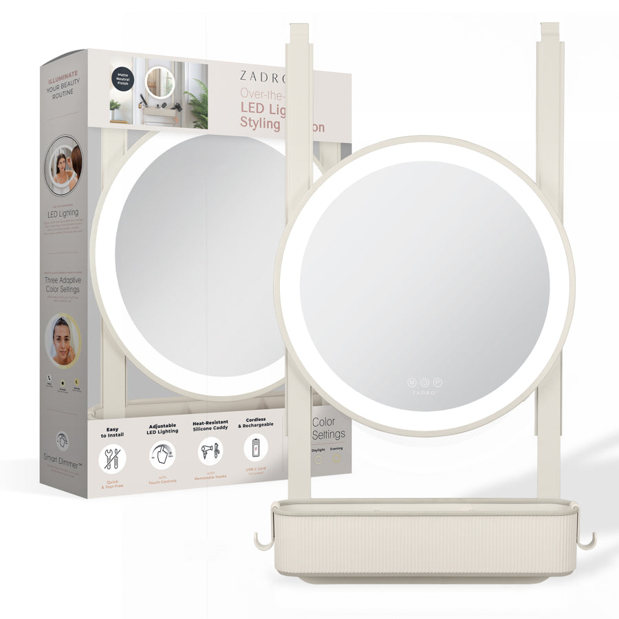 Over-the-Door LED Lighted Styling Station