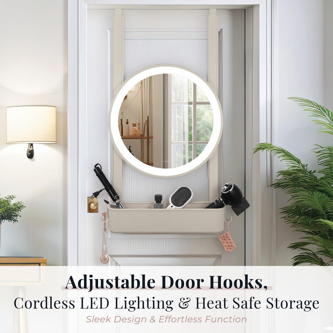 Over-the-Door LED Lighted Styling Station