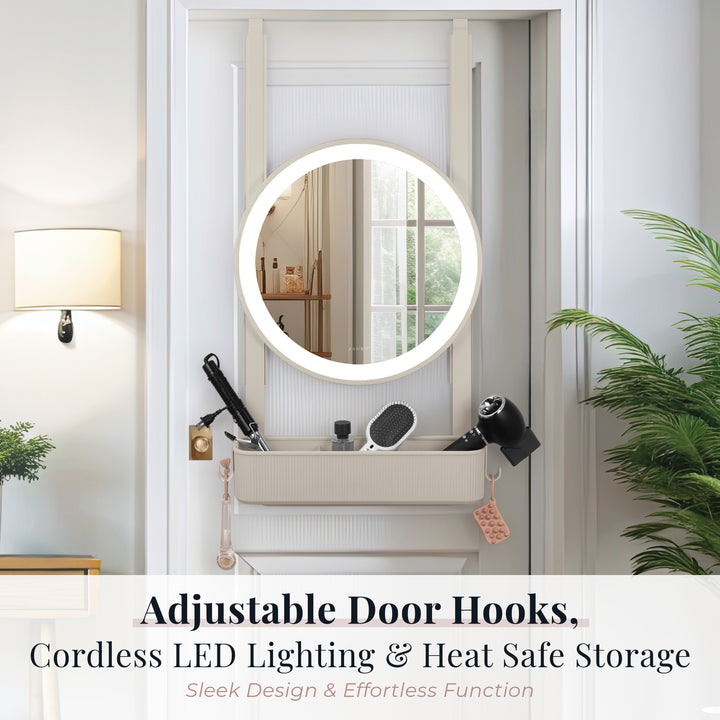 Over-the-Door LED Lighted Styling Station