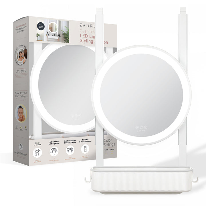 Over-the-Door LED Lighted Styling Station