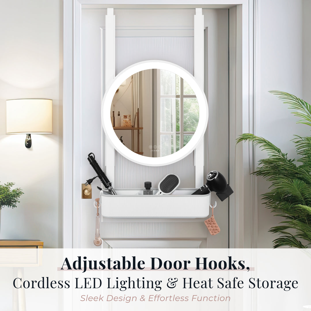 Over-the-Door LED Lighted Styling Station