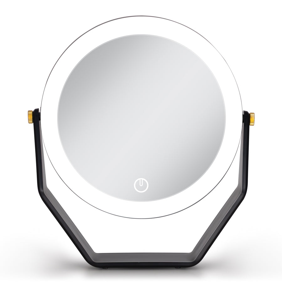 8” LED Lighted Makeup Mirror with Magnification 5X/1X