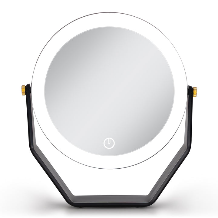 8” LED Lighted Makeup Mirror with Magnification 5X/1X